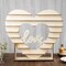 26 in Natural 8 Layer Double Sided Wooden Heart Cupcake DESSERT STAND Events